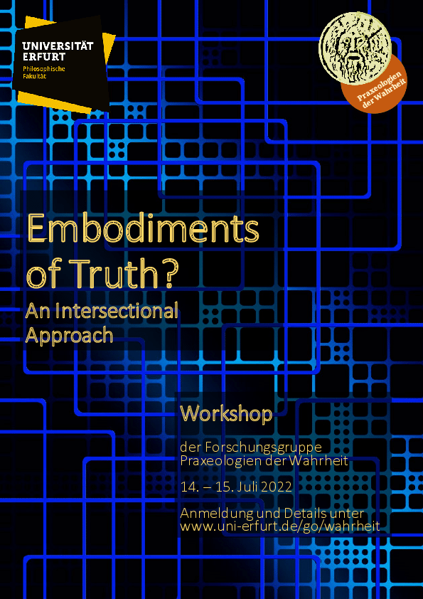 Workshop: Embodiments of Truth? An Intersectional Approach